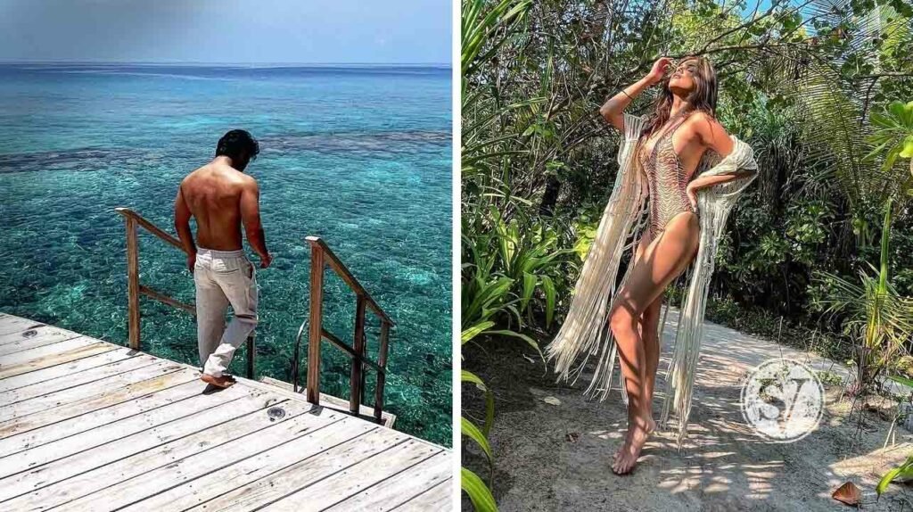 Tara and Aadar are enjoying in Maldives