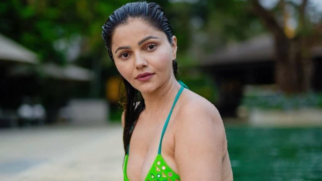 Rubina Dilaik In Green Bikini Oozes Oomph