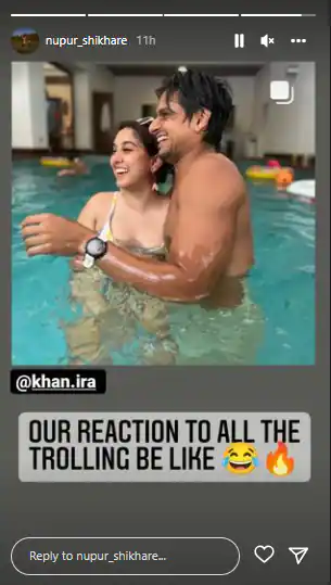 ira-and-nupur Insta Reaction