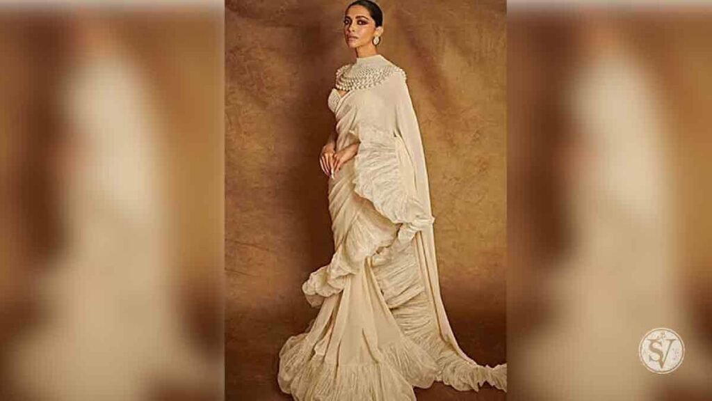 Deepika in Ruffle Saree