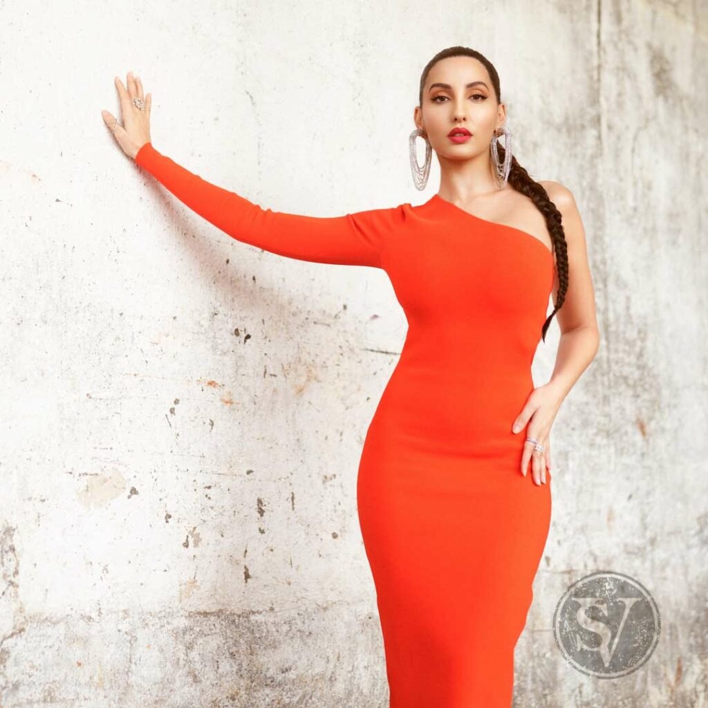 Nora Fatehi in Orange